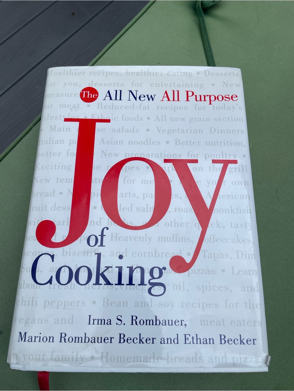 Joy of Cooking — White Cover with Red & Blue Text